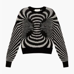 Paloma Wool Matrix Sweater // Monochrome Optical Illusion Sweater